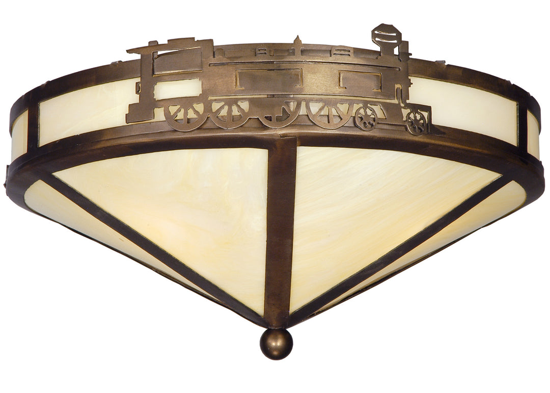 Meyda Tiffany Train 136032 Ceiling Light - Antique Copper