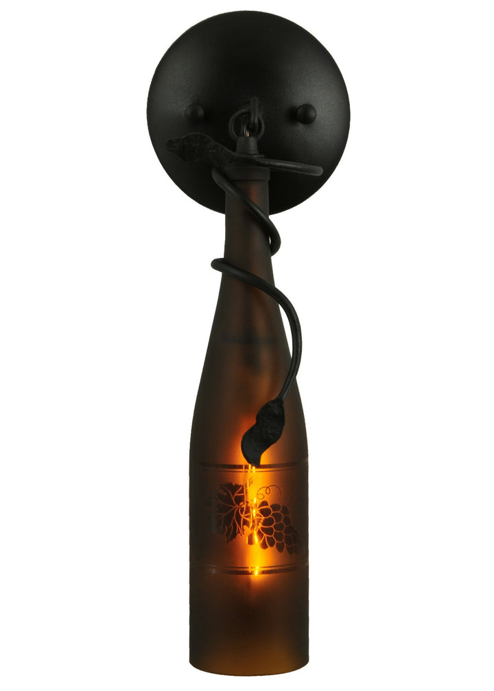 Meyda Tiffany Tuscan Vineyard 81816 Wall Light - Amber/Sandblasted W/Grape Design