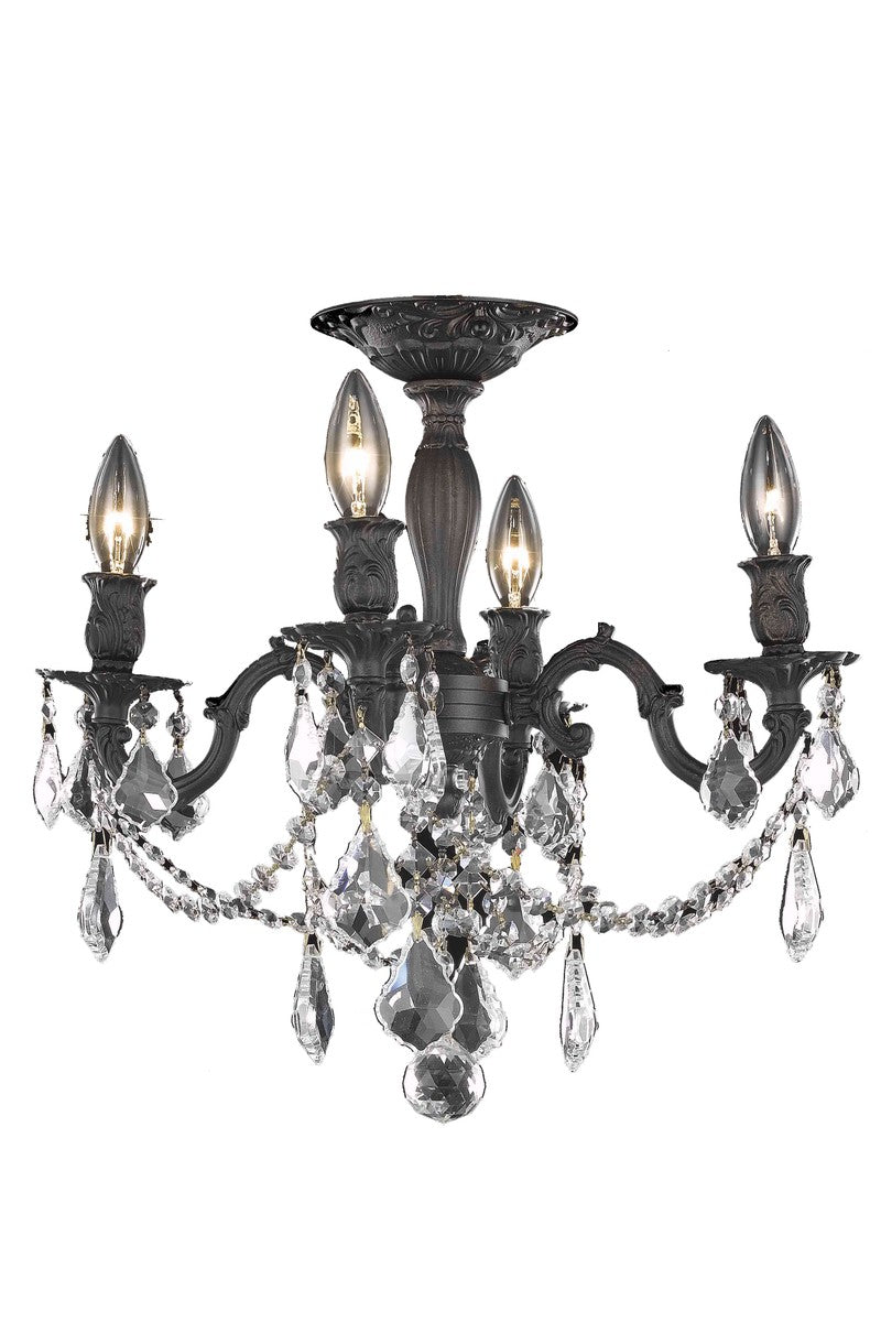 Elegant Rosalia 9204F17DB/RC Chandelier Light - Dark Bronze