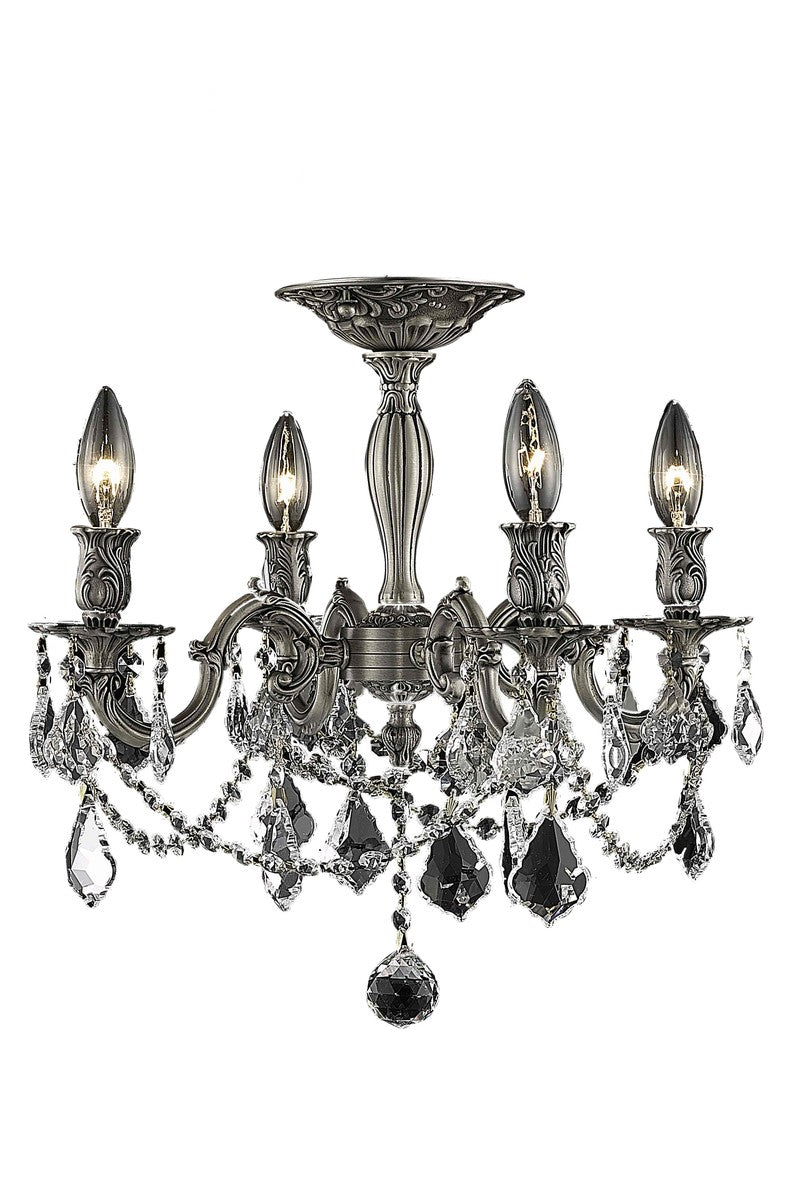 Elegant Rosalia 9204F17PW/RC Chandelier Light - Pewter