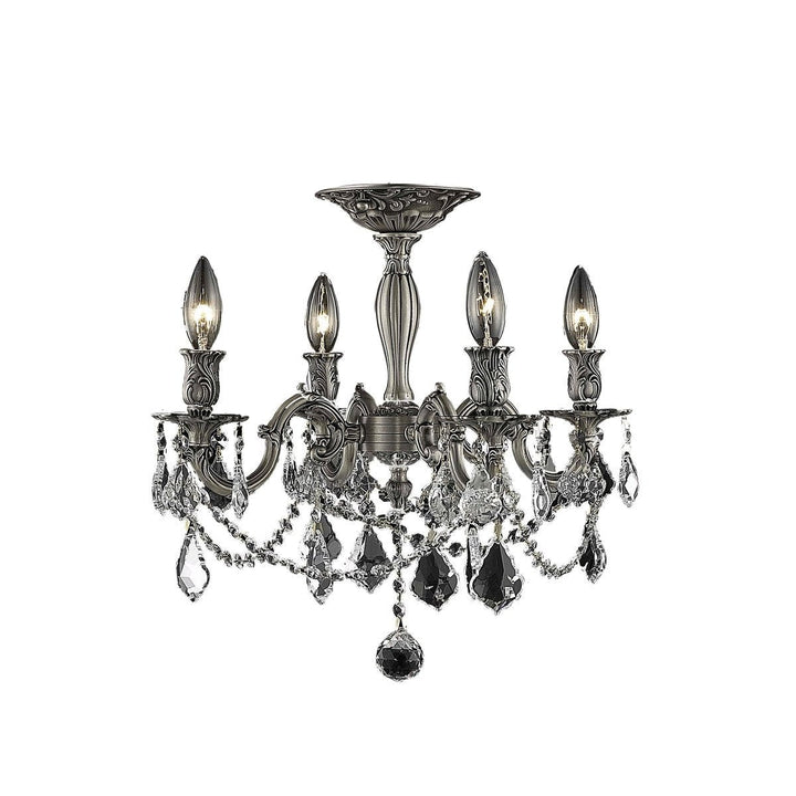 Elegant Rosalia 9204F17PW/RC Chandelier Light - Pewter