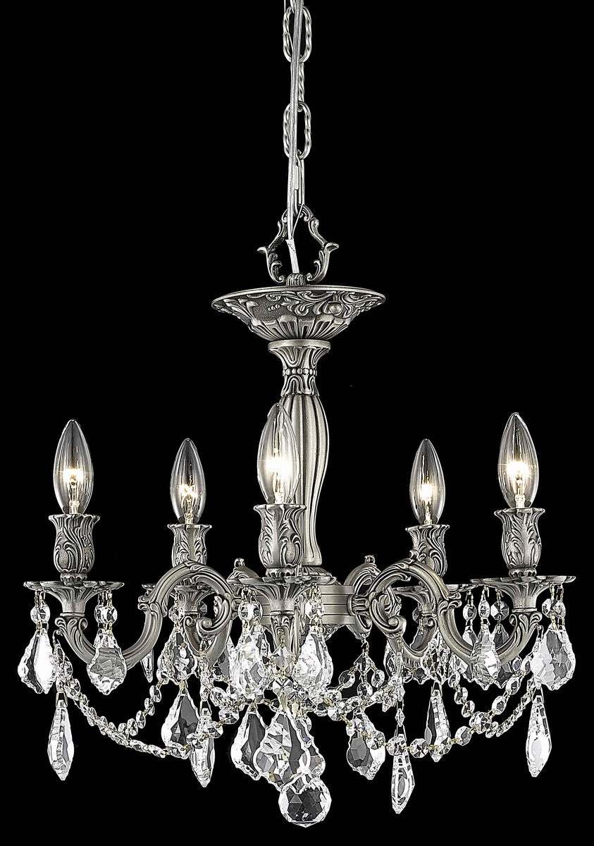 Elegant Rosalia 9205F18PW/RC Chandelier Light - Pewter