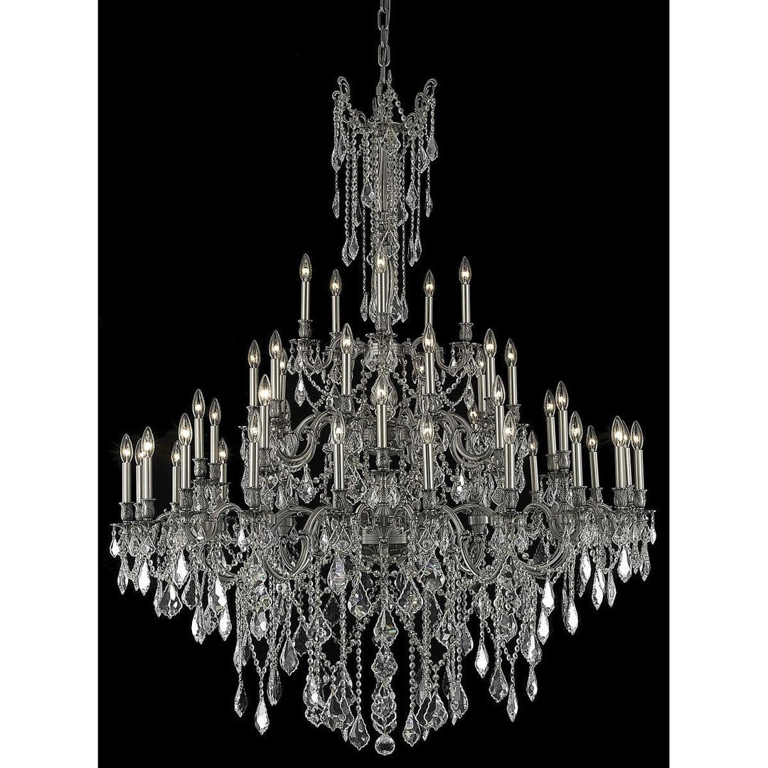 Elegant Rosalia 9245G54PW/RC Chandelier Light - Pewter