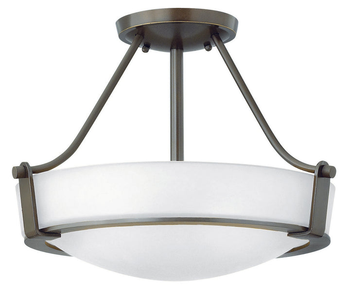 Hinkley Hathaway 3220OB-WH-LED Ceiling Light - Olde Bronze with Etched White glass