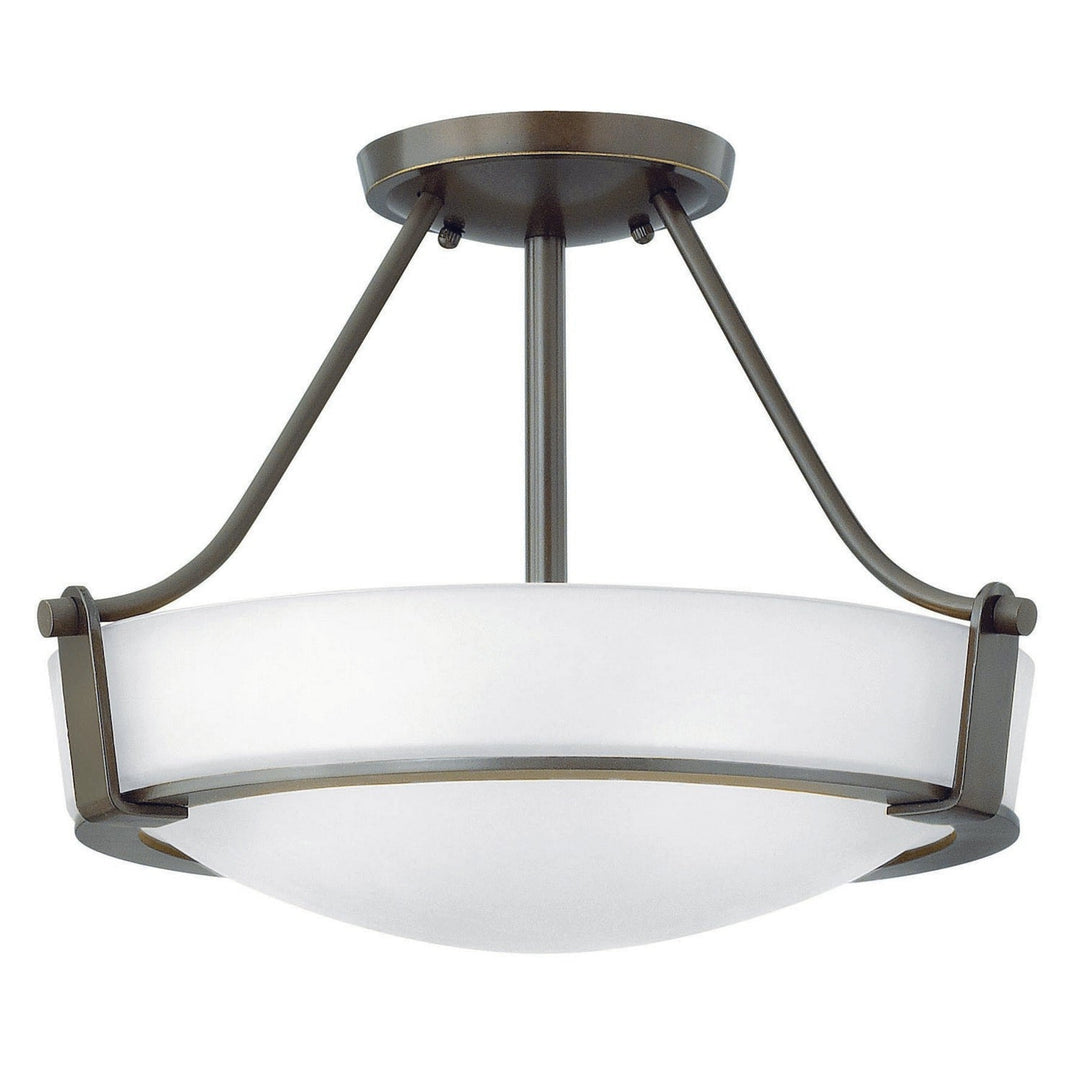 Hinkley Hathaway 3220OB-WH-LED Ceiling Light - Olde Bronze with Etched White glass