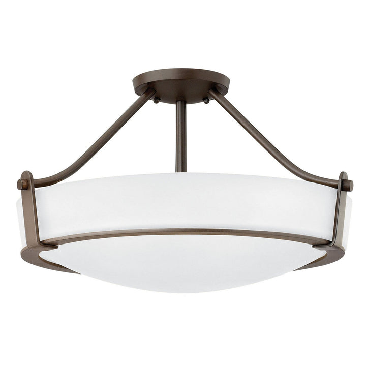 Hinkley Hathaway 3221OB-WH Ceiling Light - Olde Bronze with Etched White glass