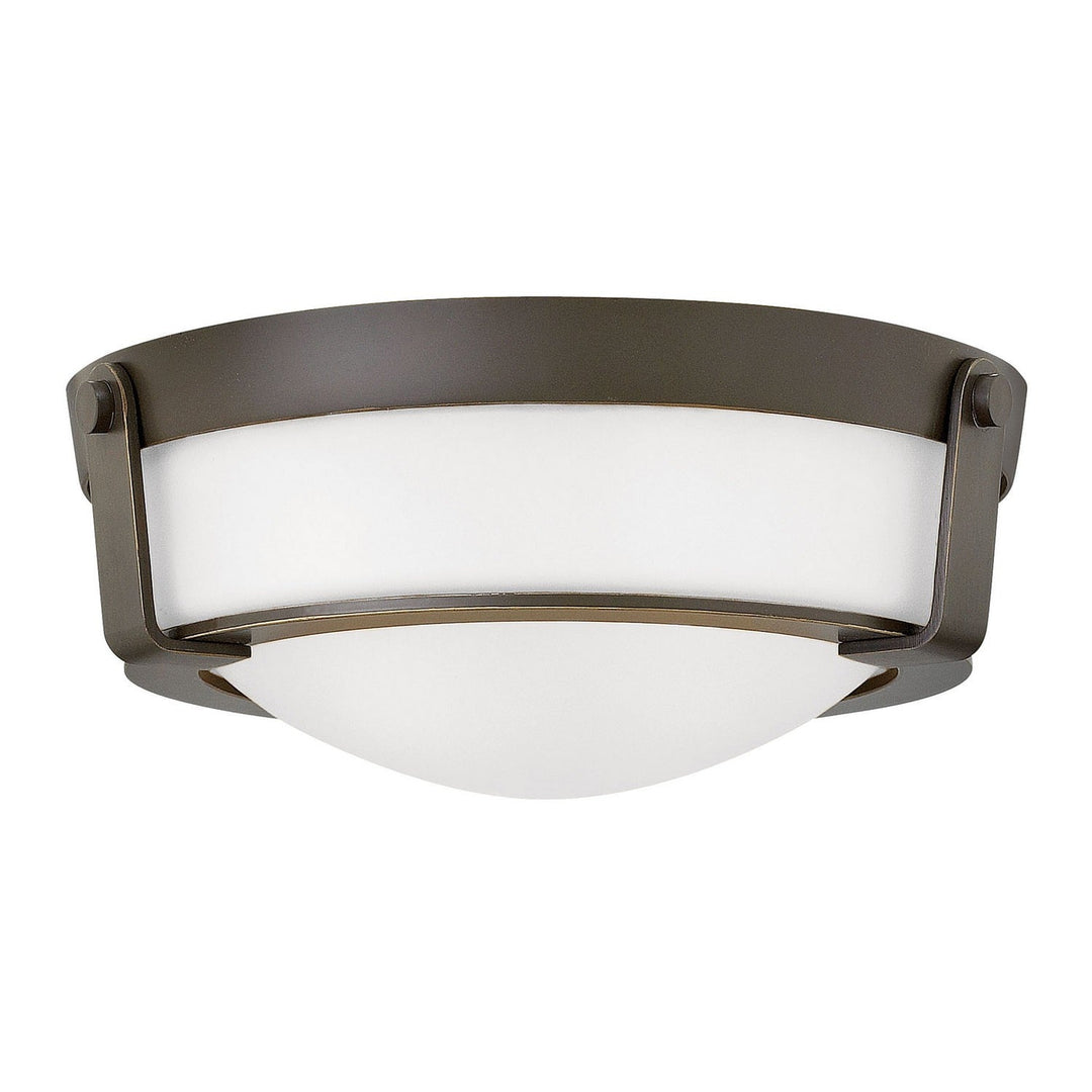 Hinkley Hathaway 3223OB-WH Ceiling Light - Olde Bronze with Etched White glass