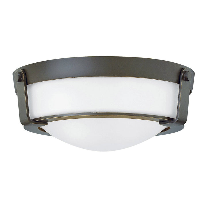 Hinkley Hathaway 3223OB-WH-LED Ceiling Light - Olde Bronze with Etched White glass