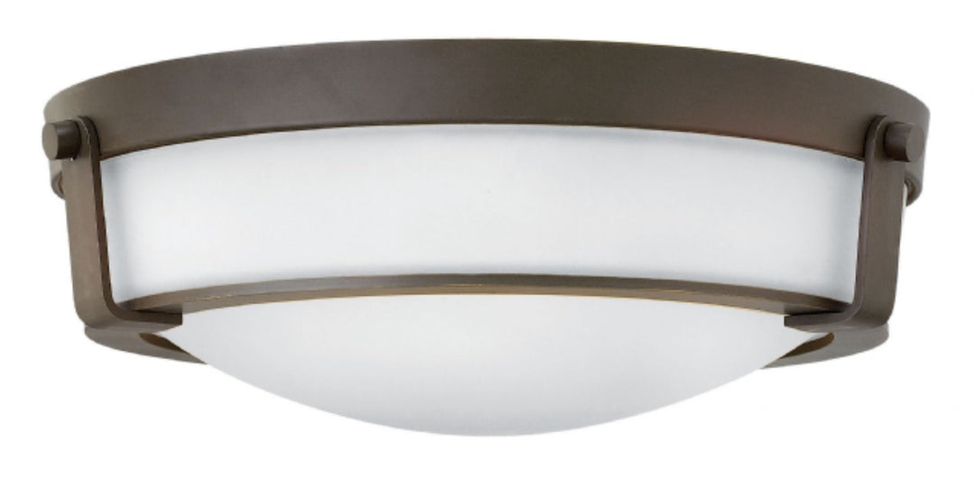 Hinkley Hathaway 3225OB-WH-LED Ceiling Light - Olde Bronze with Etched White glass