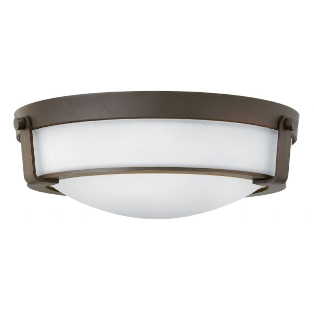 Hinkley Hathaway 3225OB-WH-LED Ceiling Light - Olde Bronze with Etched White glass