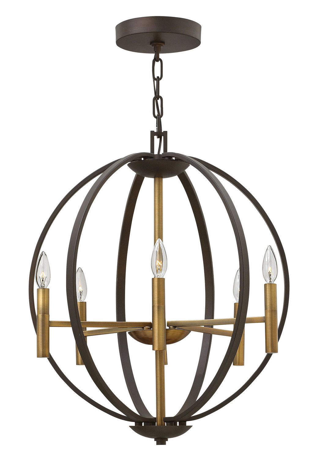 Hinkley Euclid 3466SB Chandelier Light - Spanish Bronze