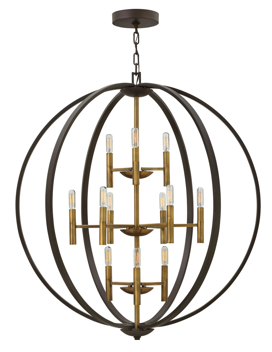 Hinkley Euclid 3469SB Chandelier Light - Spanish Bronze