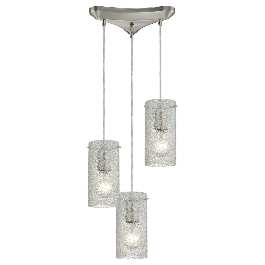 Elk Ice Fragments 10242/3CL Pendant Light - Satin Nickel