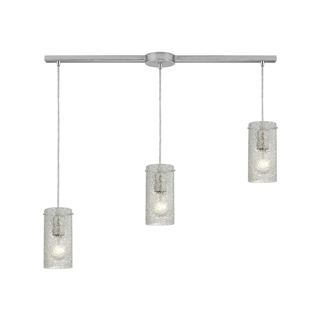 Elk Ice Fragments 10242/3L-CL Pendant Light - Satin Nickel
