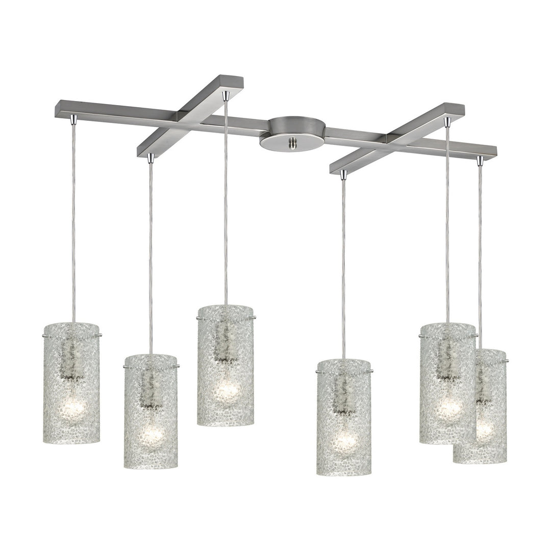 Elk Ice Fragments 10242/6CL Pendant Light - Satin Nickel