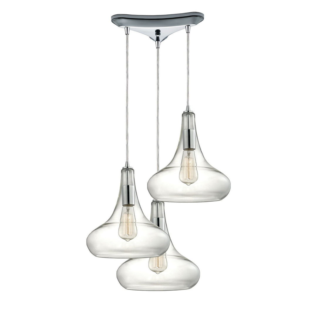 Elk Orbital 10422/3 Pendant Light - Polished Chrome