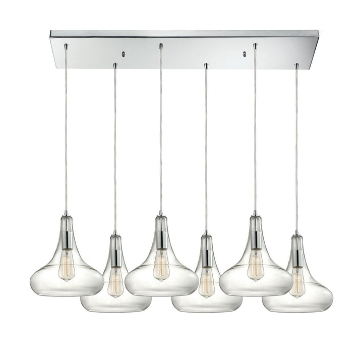 Elk Orbital 10422/6RC Pendant Light - Polished Chrome