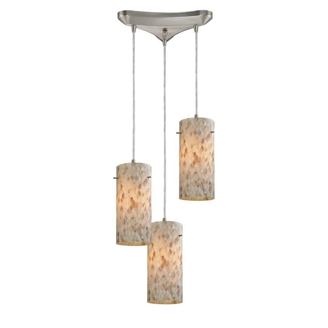 Elk Capri 10442/3 Pendant Light - Satin Nickel
