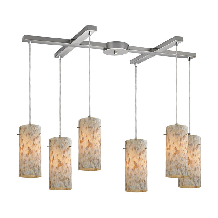 Elk Capri 10442/6 Pendant Light - Satin Nickel