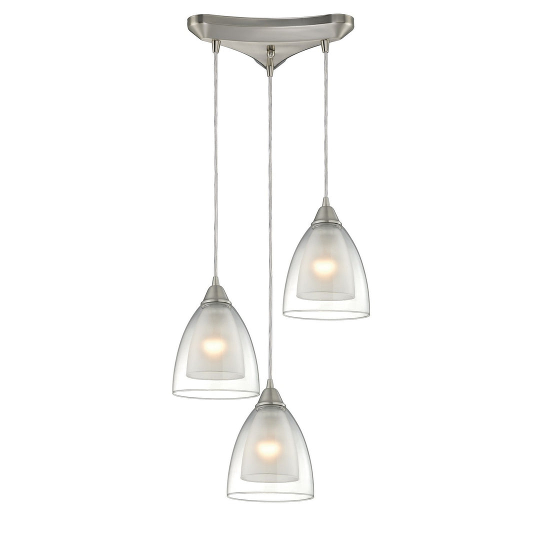 Elk Layers 10464/3 Pendant Light - Satin Nickel