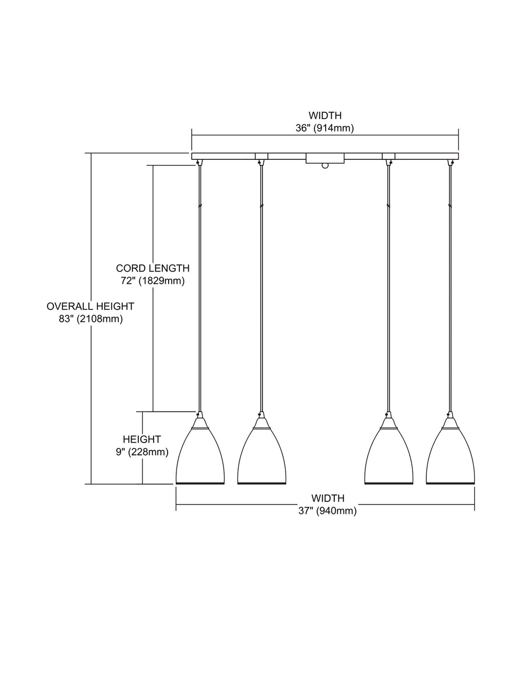 Elk Layers 10464/6 Pendant Light - Satin Nickel