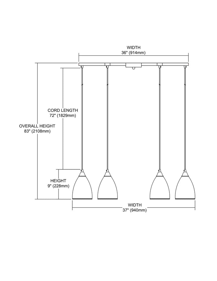 Elk Layers 10464/6 Pendant Light - Satin Nickel