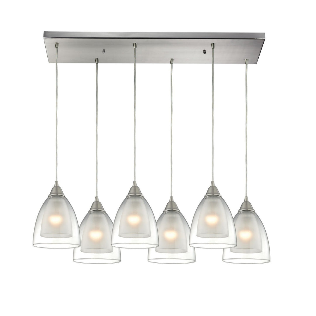 Elk Layers 10464/6RC Pendant Light - Satin Nickel