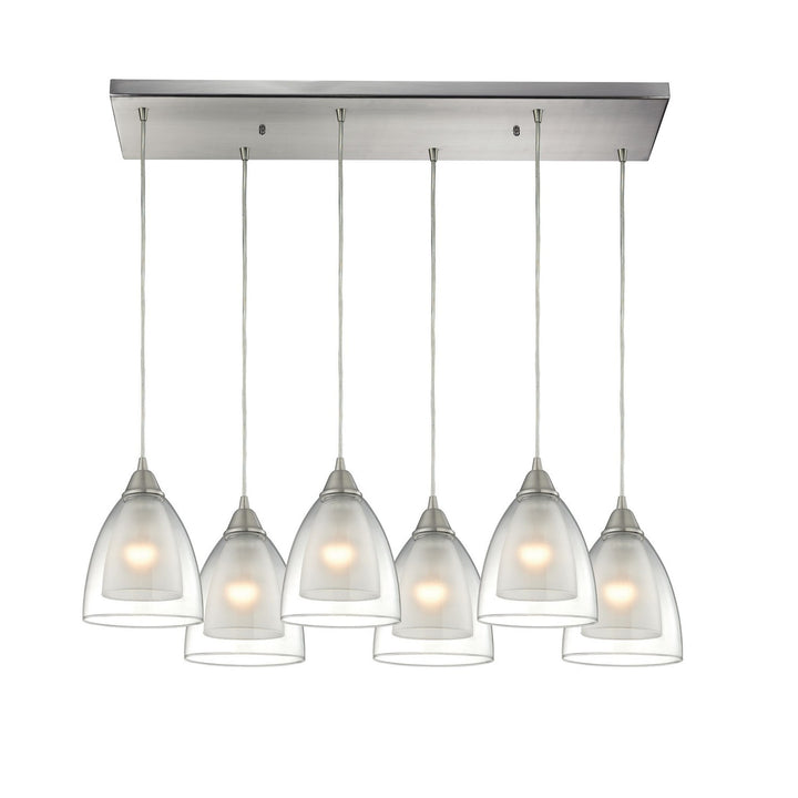 Elk Layers 10464/6RC Pendant Light - Satin Nickel