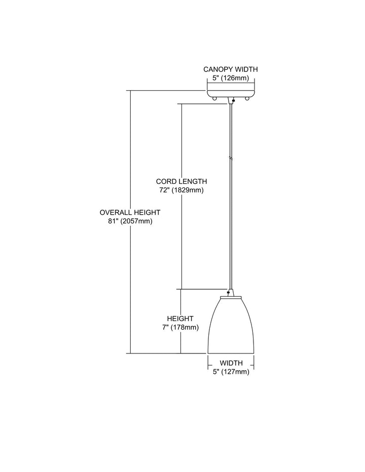 Elk Fissure 10465/1BRF Pendant Light - Satin Nickel