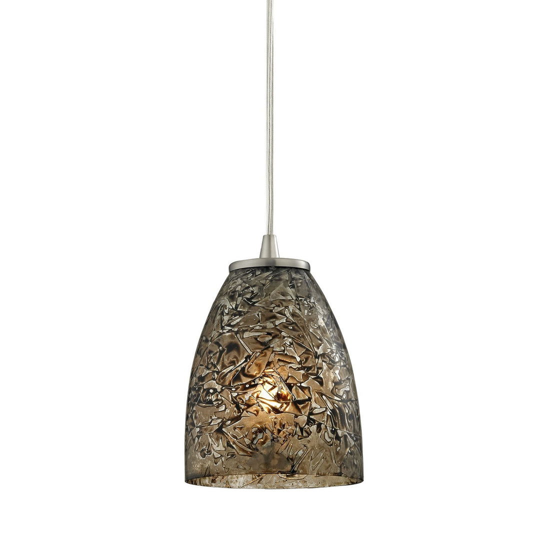 Elk Fissure 10465/1BRF Pendant Light - Satin Nickel