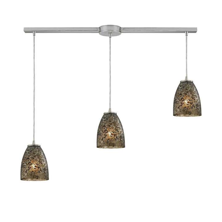 Elk Fissure 10465/3L-BRF Pendant Light - Satin Nickel