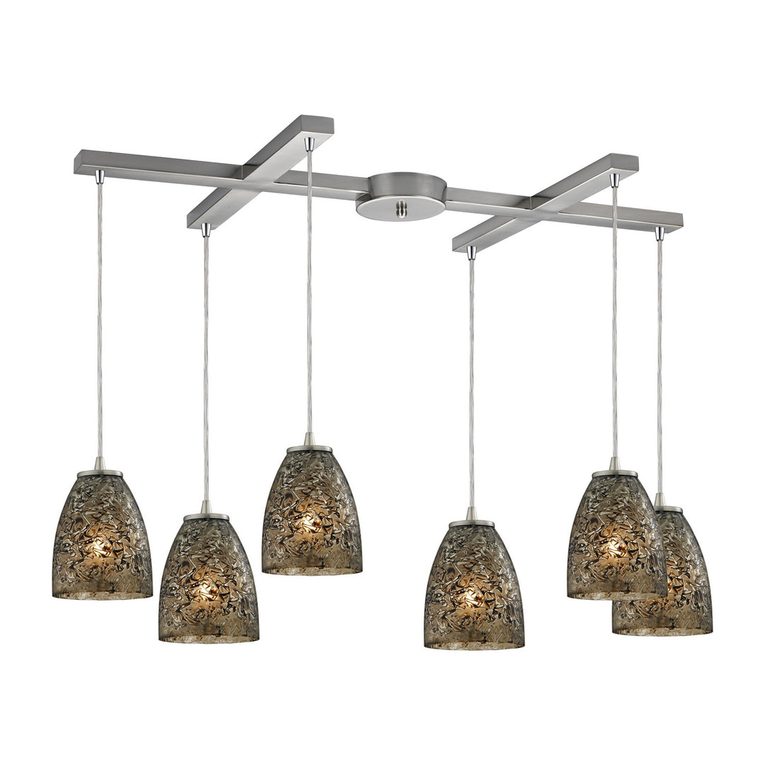 Elk Fissure 10465/6BRF Pendant Light - Satin Nickel