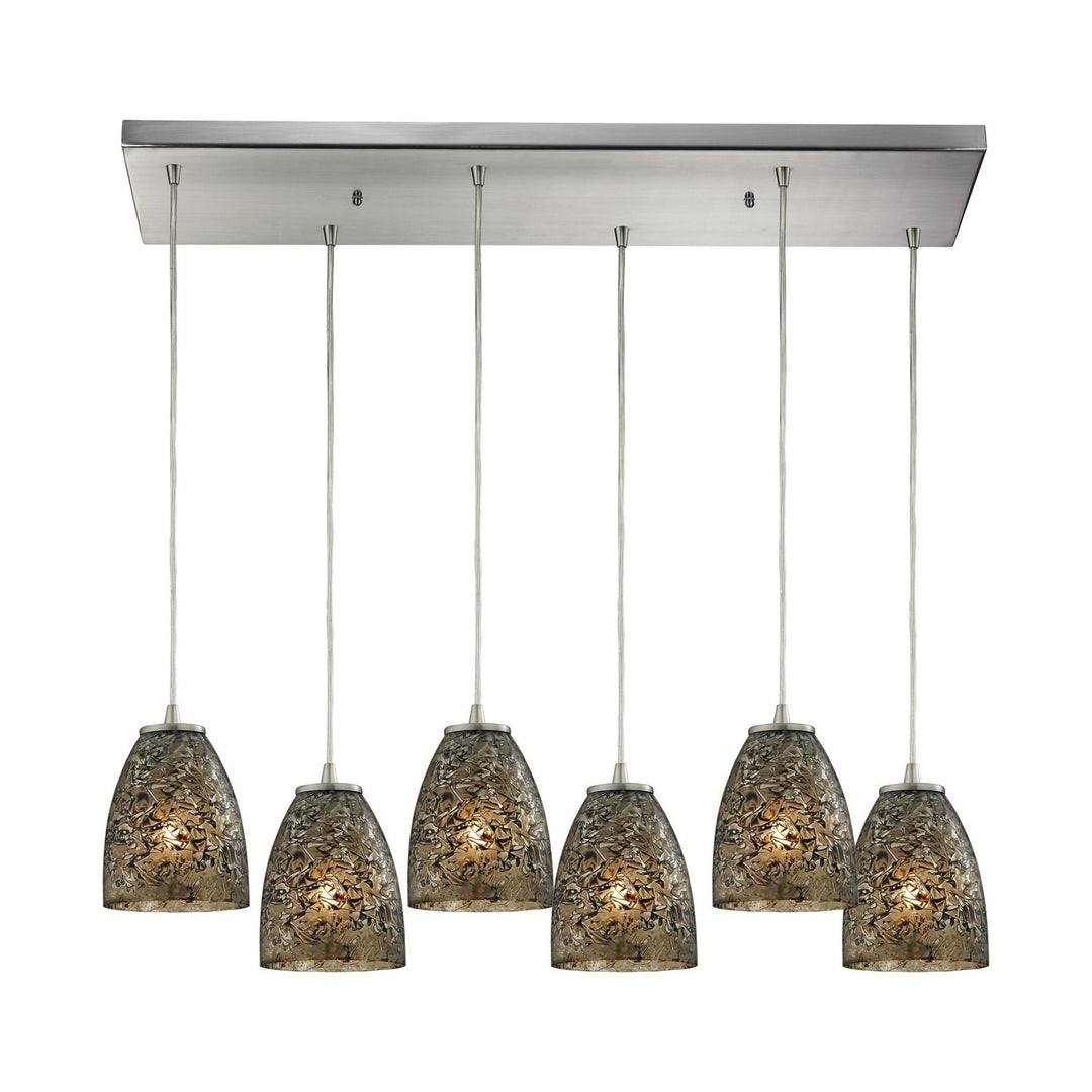 Elk Fissure 10465/6RC-BRF Pendant Light - Satin Nickel