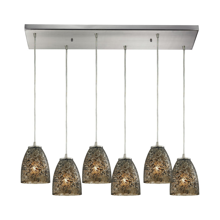 Elk Fissure 10465/6RC-BRF Pendant Light - Satin Nickel