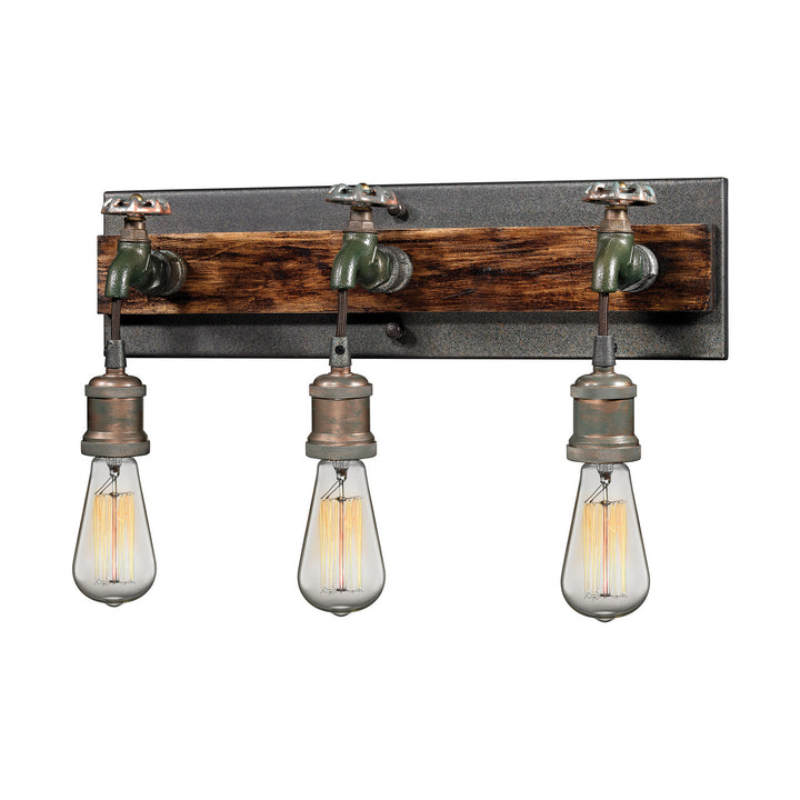 Elk Jonas 14282/3 Bath Vanity Light 19 in. wide - Multi Tone Weathered