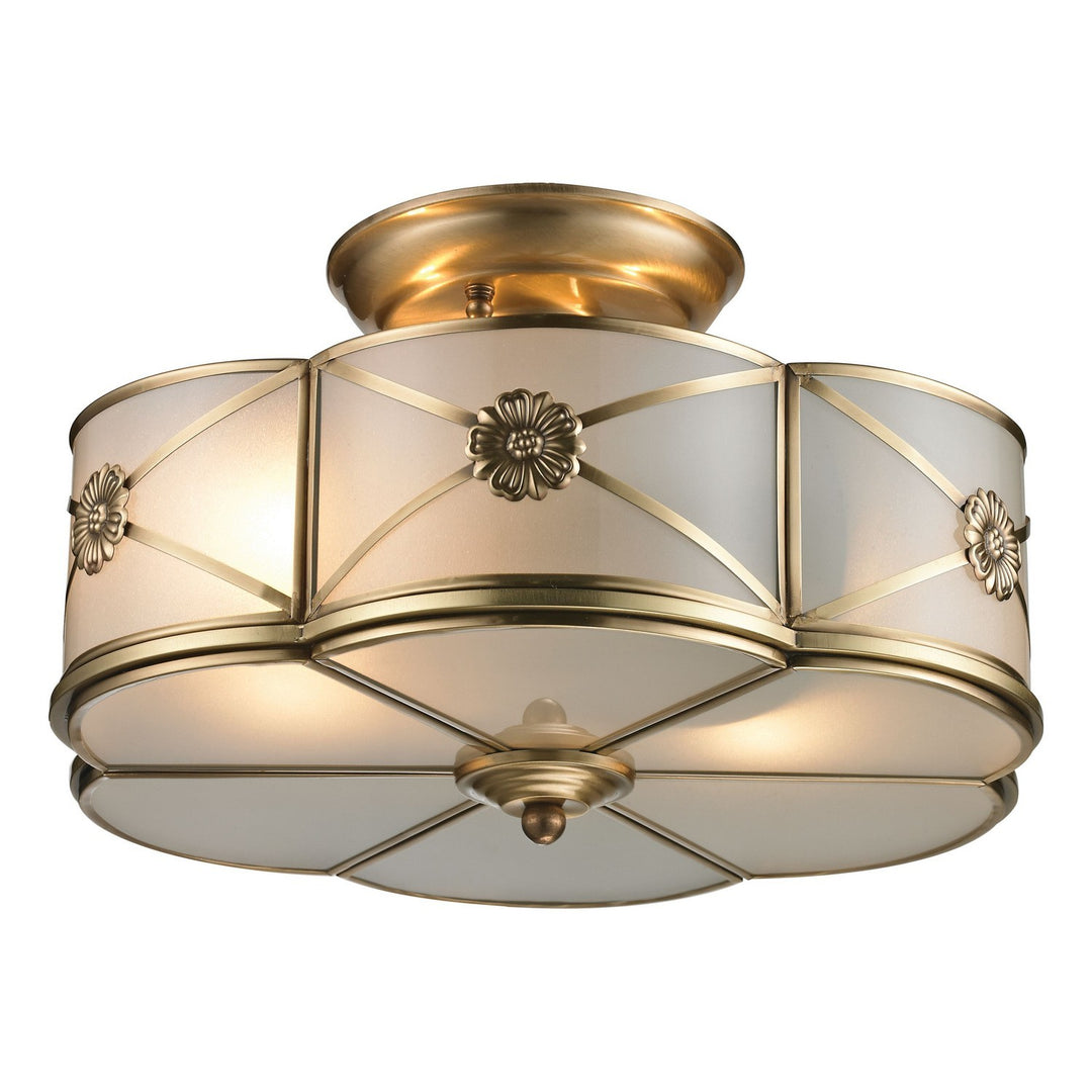 Elk Preston 22002/2 Ceiling Light - Brushed Brass