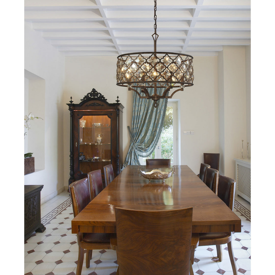 Elk Armand 31097/6 Chandelier Light - Weathered Bronze