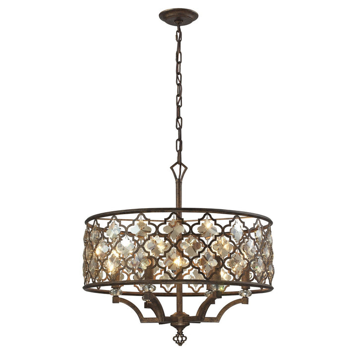 Elk Armand 31097/6 Chandelier Light - Weathered Bronze
