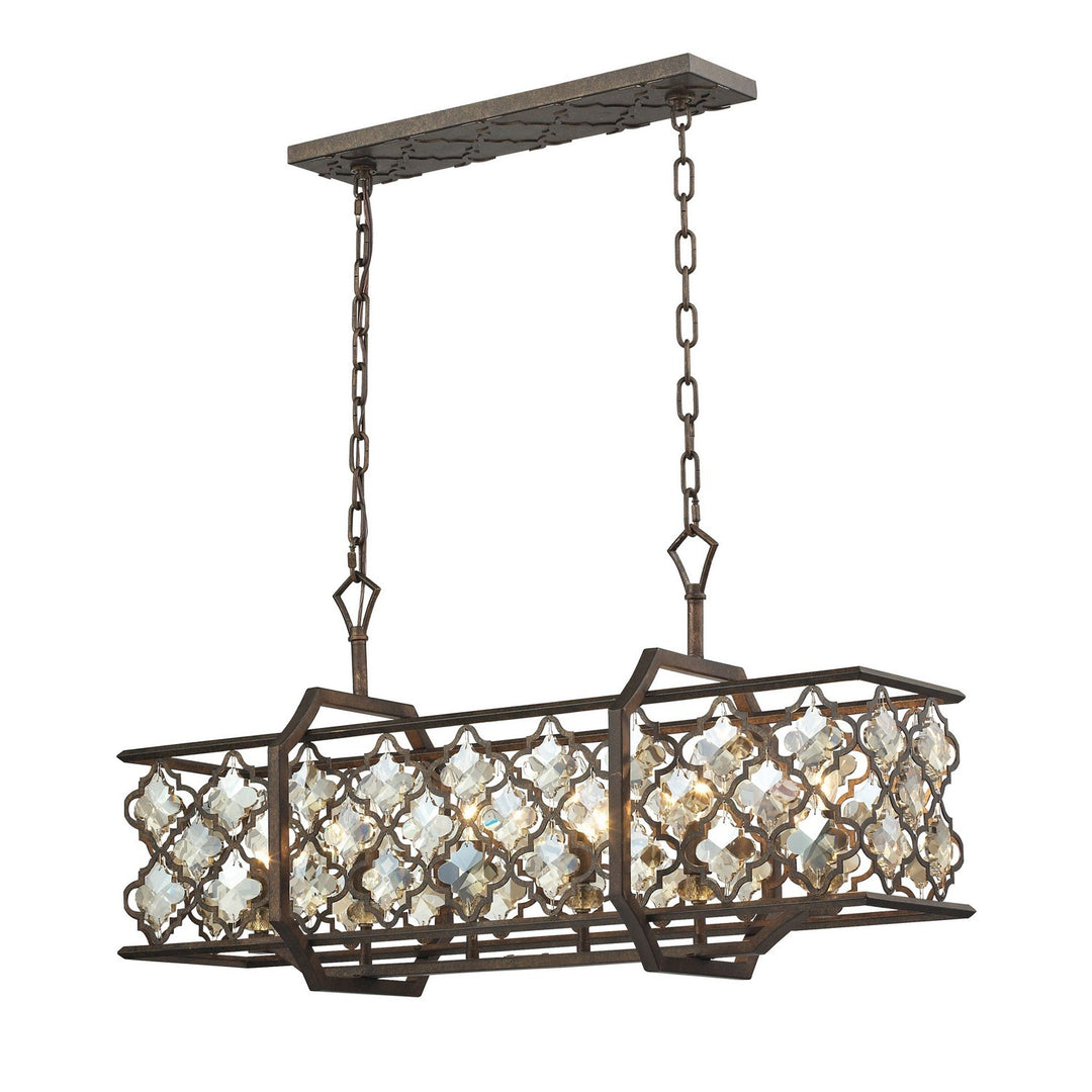 Elk Armand 31098/6 Pendant Light - Weathered Bronze
