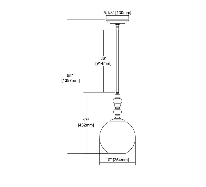 Elk Watersphere 31381/1OB Pendant Light - Oil Rubbed Bronze