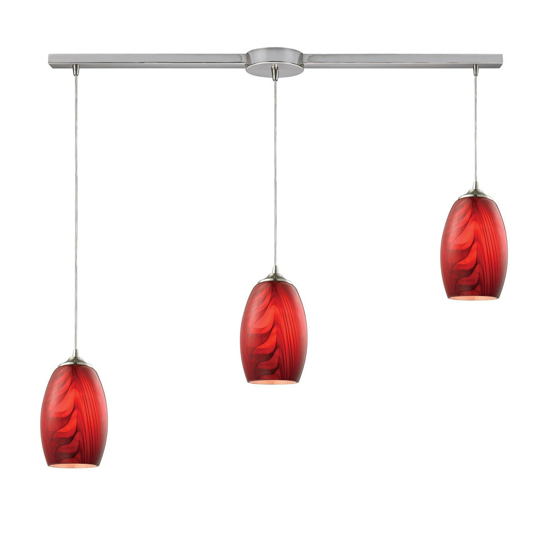 Elk Tidewaters 31610/3L Pendant Light - Satin Nickel