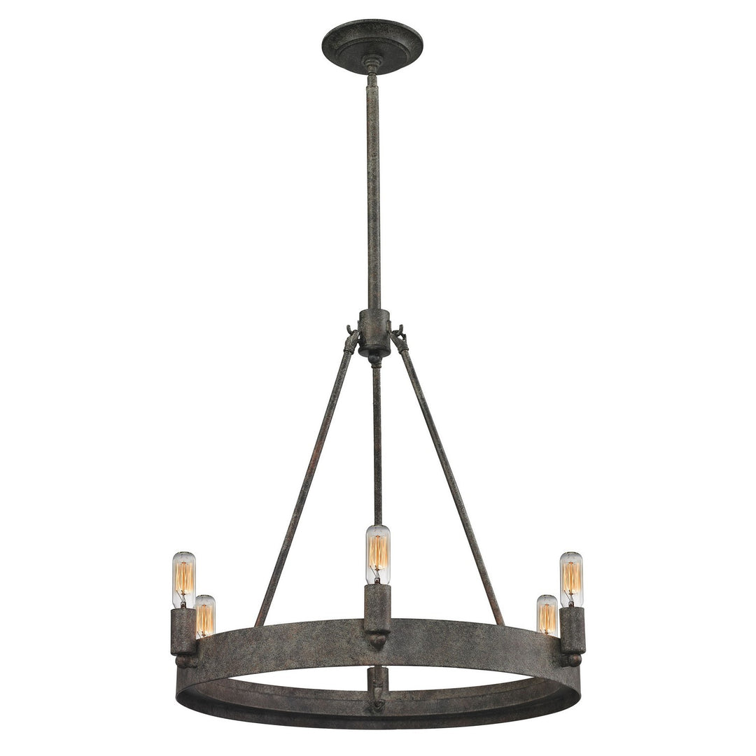 Elk Lewisburg 31820/6 Chandelier Light - Malted Rust