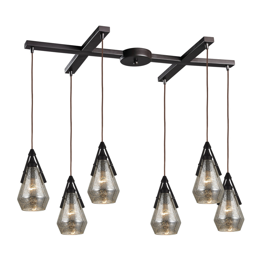 Elk Duncan 46172/6 Pendant Light - Oil Rubbed Bronze