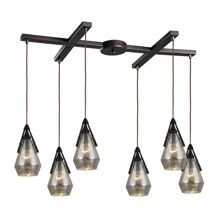 Elk Duncan 46172/6 Pendant Light - Oil Rubbed Bronze