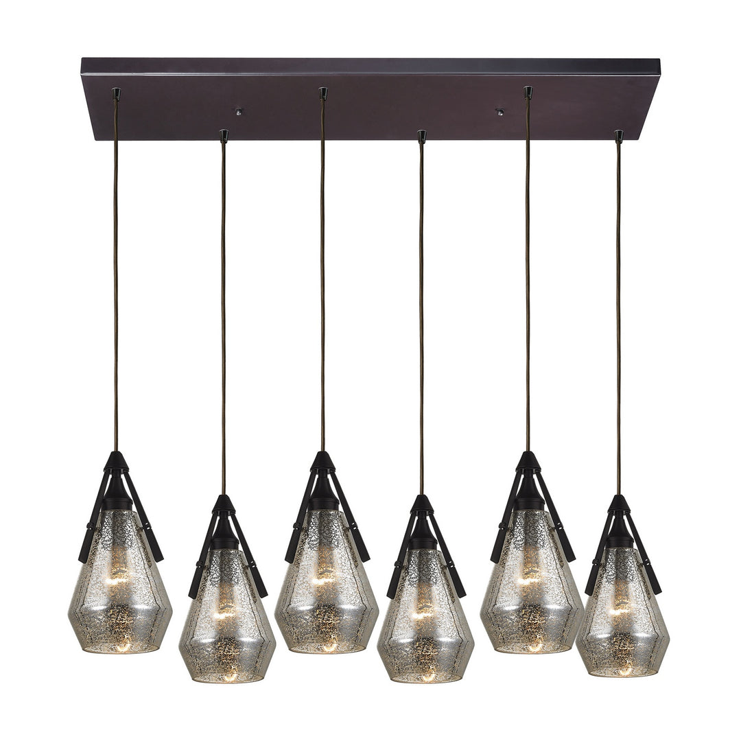 Elk Duncan 46172/6RC Pendant Light - Oil Rubbed Bronze