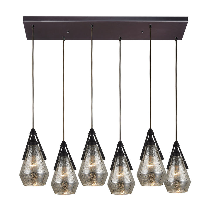 Elk Duncan 46172/6RC Pendant Light - Oil Rubbed Bronze