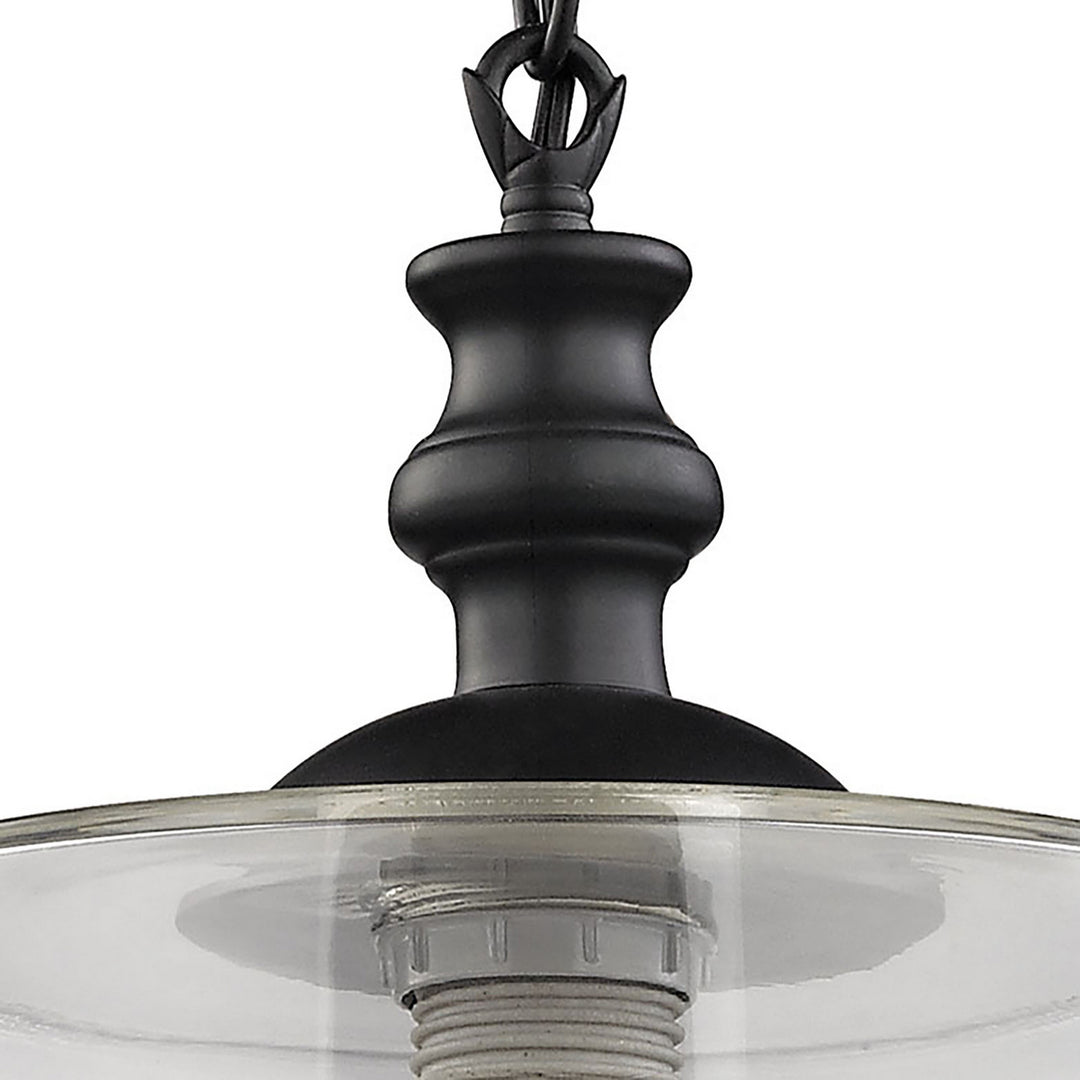 Elk Bergen 46221/1 Pendant Light - Matte Black