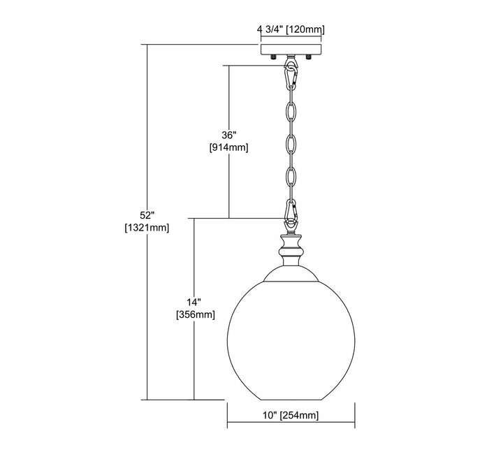 Elk Bergen 46222/1 Pendant Light - Matte Black