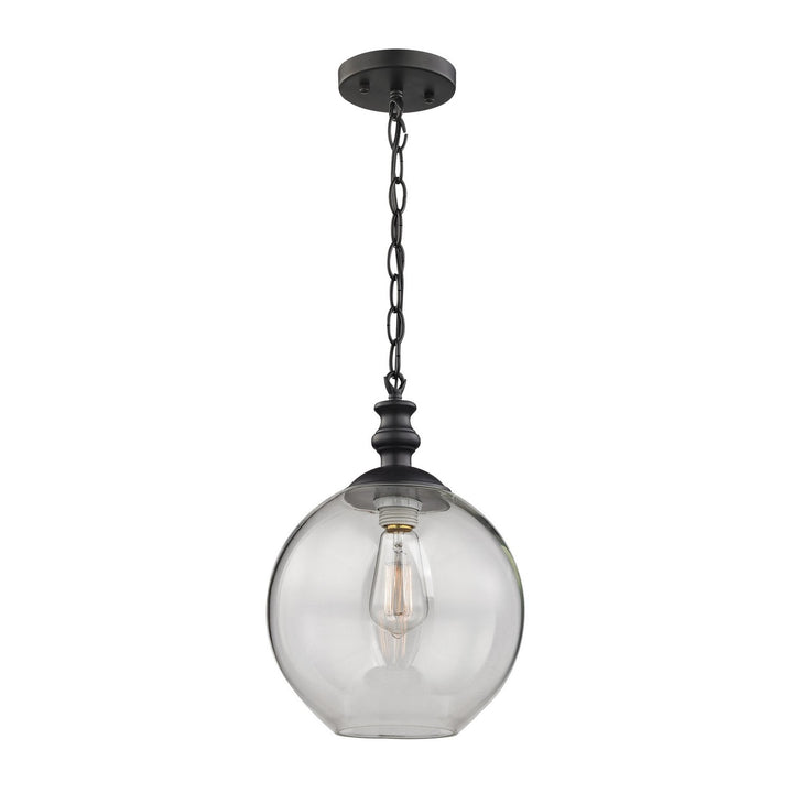 Elk Bergen 46222/1 Pendant Light - Matte Black