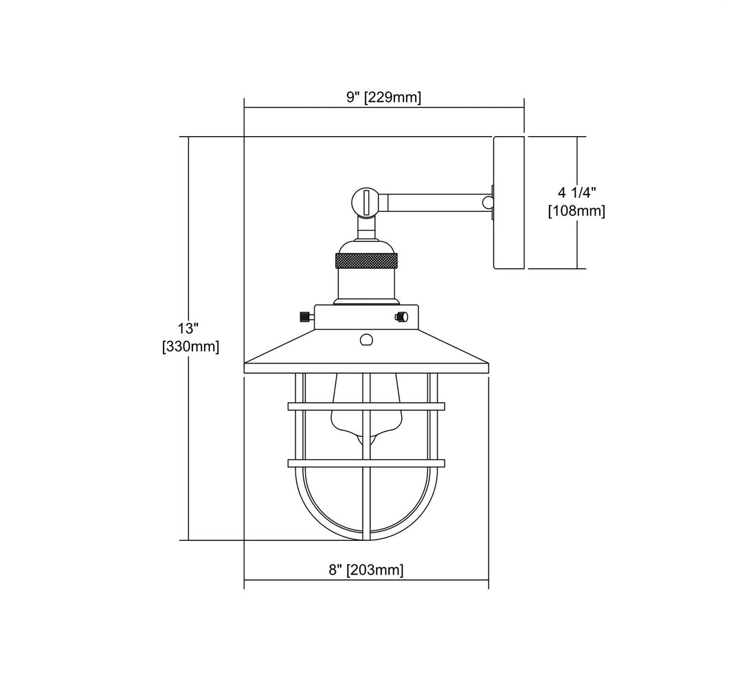 Elk Seaport 66346/1 Wall Sconce Light - Polished Chrome